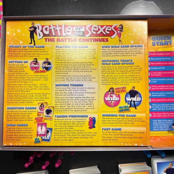 Battle of the Sexes Board Game – Adults & Trivia Night Fun! - Picture 2 of 7
